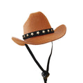 Stylish Cowboy Hat - Dog Cat - (3 Color Options) - (S-M)