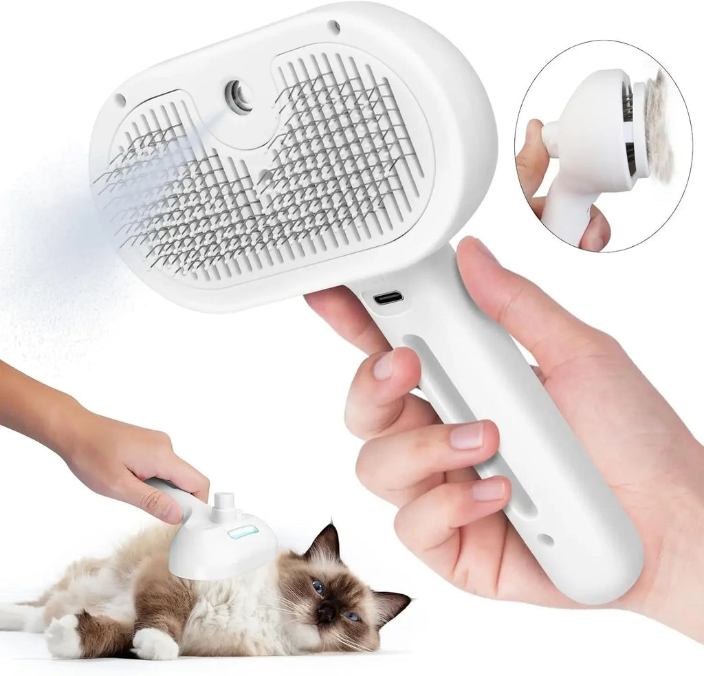 Spray Hair Remover Comb and Grooming Brush - Dog Cat - (3 Color Options)