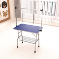 Grooming Table with Adjustable Arm and Clamps - Dog Cat  - (Size 46") - (Heavy Duty) - (Blue)