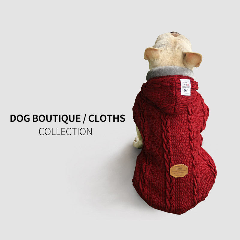 Fleece Sweater Jacket - Dog Cat - (Wine Red, Navy Blue) - (S-XXL) - (While Supplies Last)