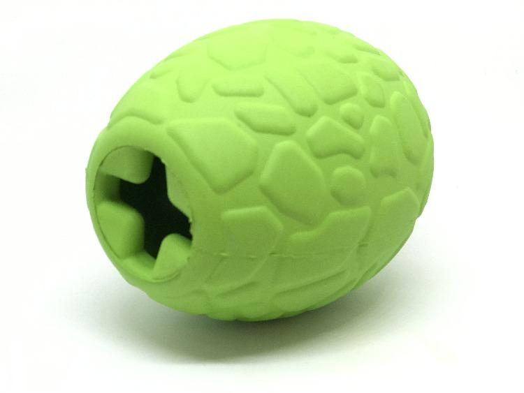 Dinosaur Egg Chew Toy & Treat Dispenser - Dog -  (Green) - (Eco-Friendly) - (SodaPup)