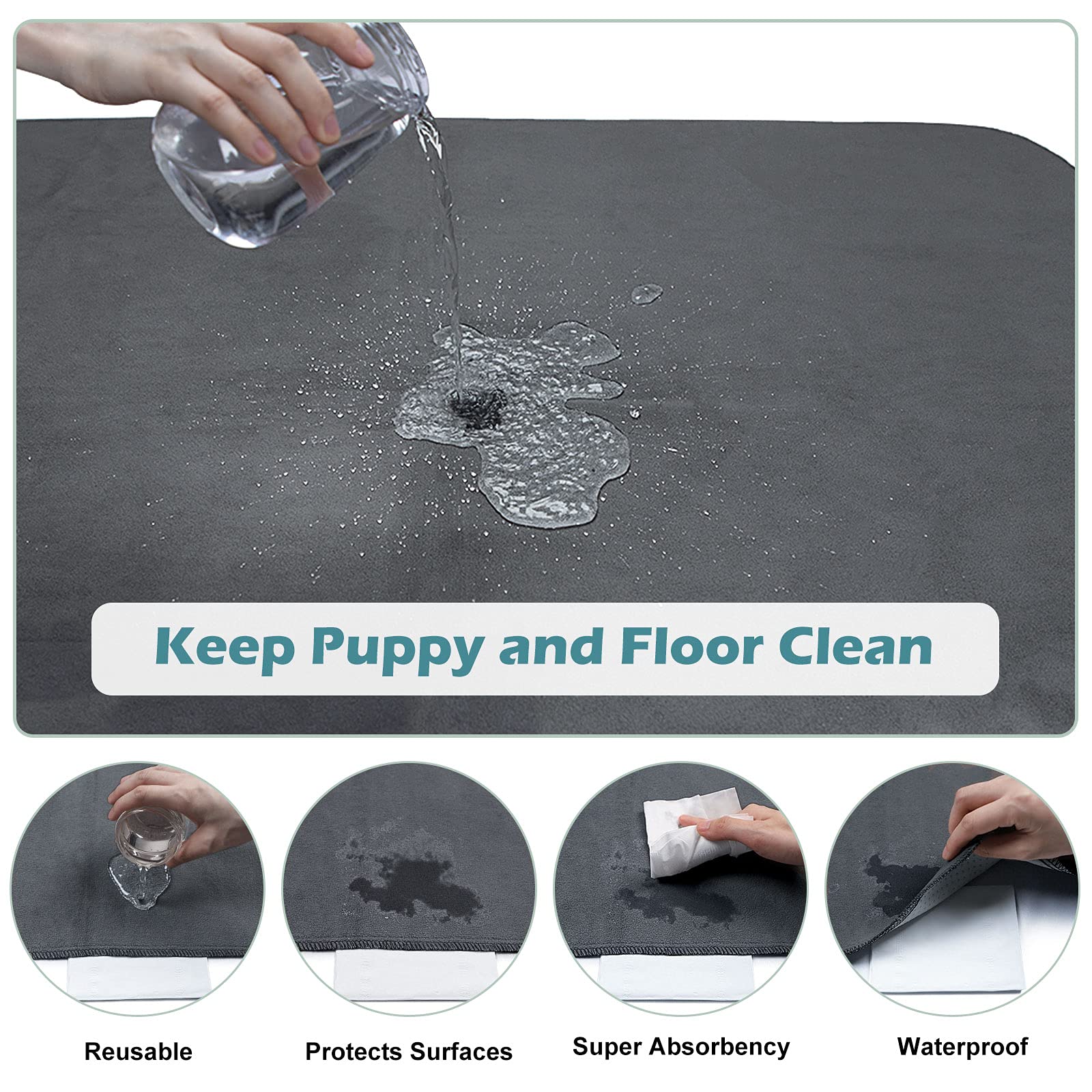 Pee Pad - Dog -  (Reusable) (Non-Slip) - (XL) - (72"x72")  - (INVENHO) - (While Supplies Last)
