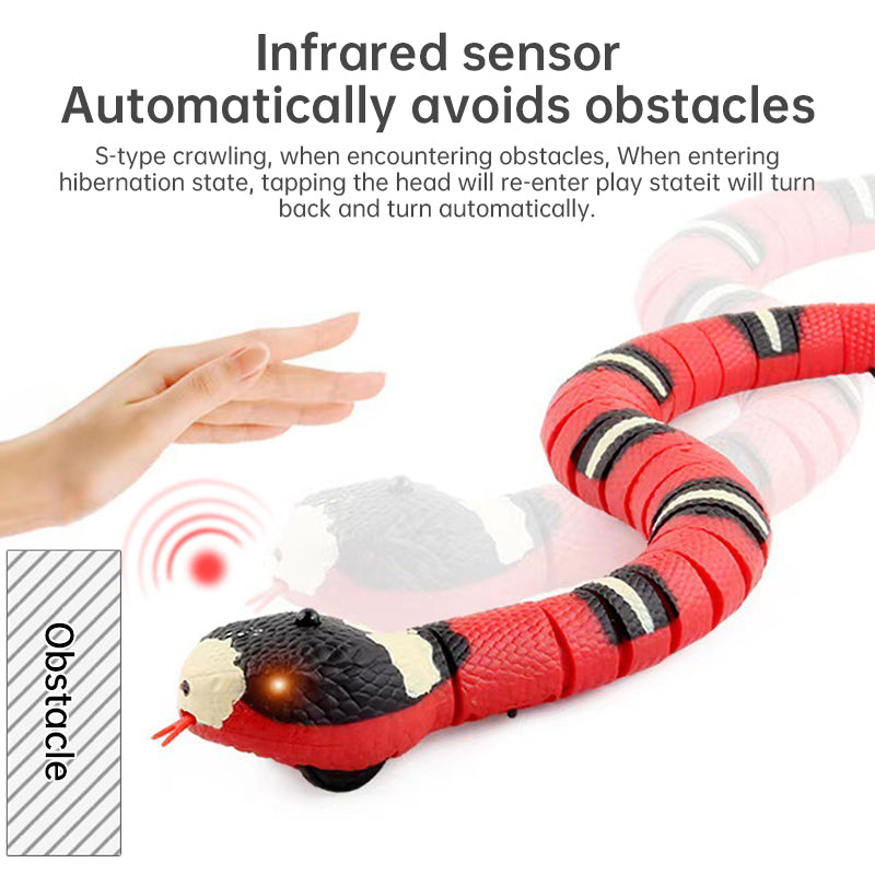 Interactive Smart Sensing Snake Toy - Cat - (USB Charged)