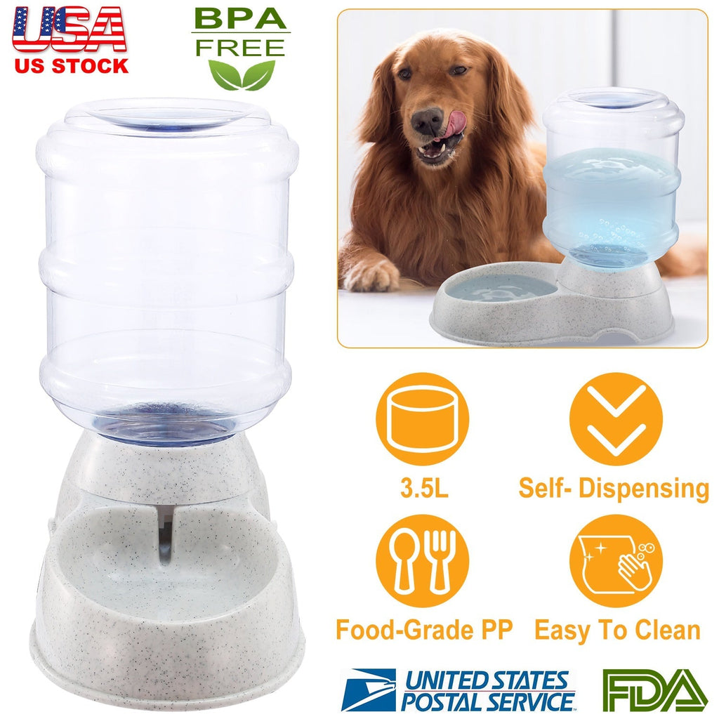 Gravity Dispensing Water or Food Feeder - Dog Cat - (3.5 L) - (While Supplies Last)