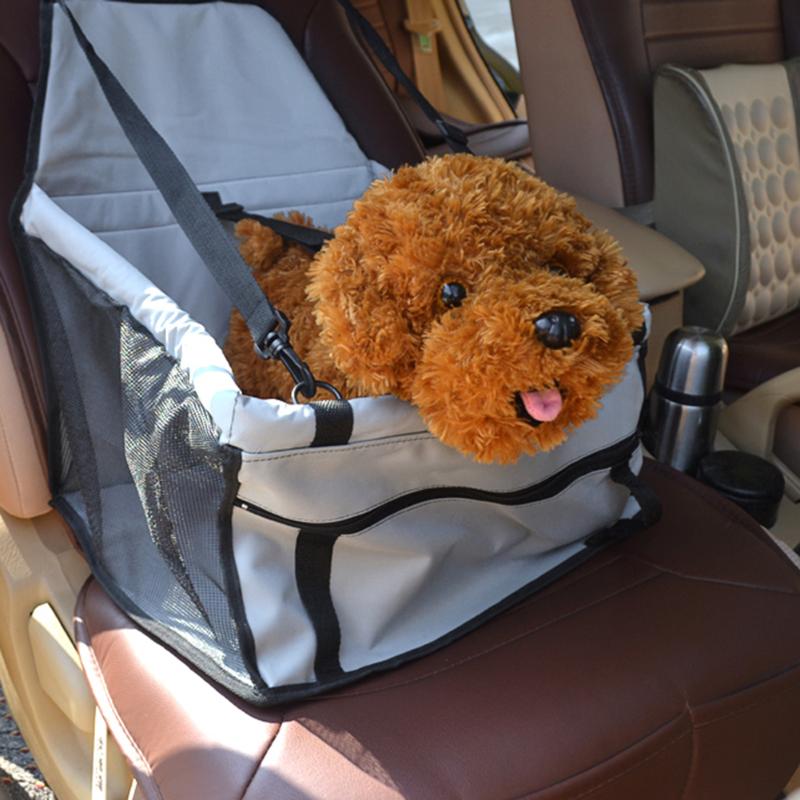 Secure Pet Carrier Car Seat - Dog Cat - (Waterproof) - (7 Color Options) _ (Solid or Prints)