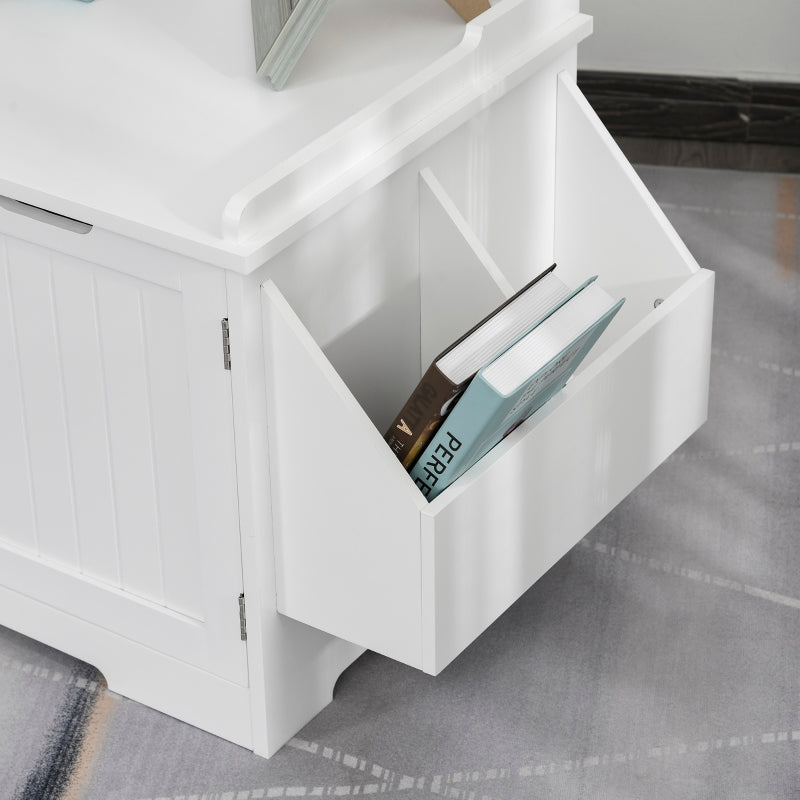 End Table and Litter Box Enclosure - Cat - (White, Brown) - (34.75" L x 19" W x 20.25" H - (While Supplies Last)
