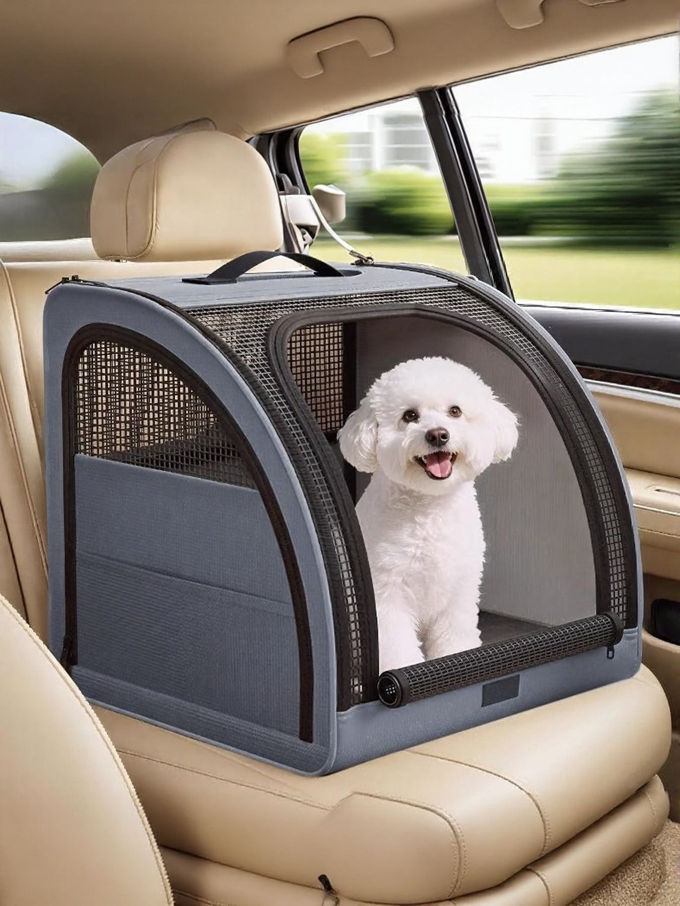 Portable Pet Carrier - Dog - (Black, Grey) - (2 Styles) - (M pet) - (L Cage) - (While Supplies Last)