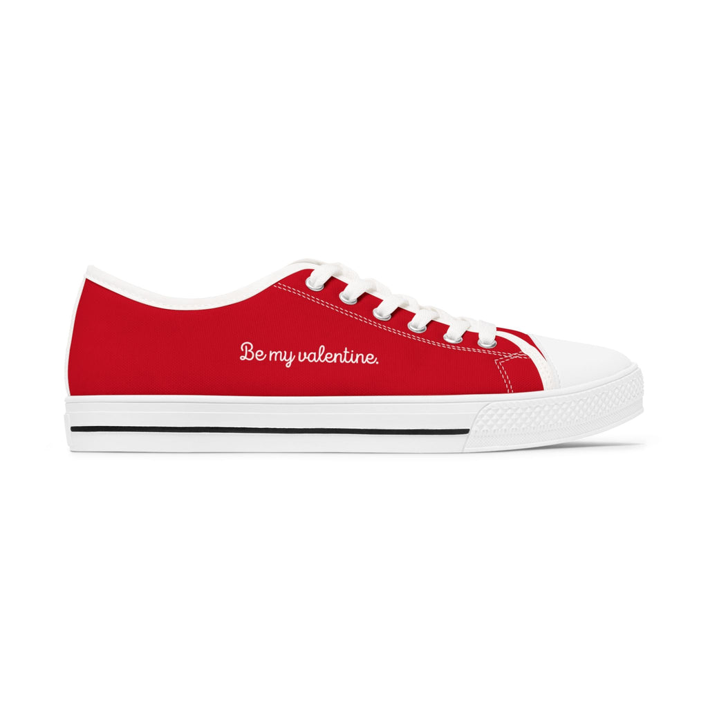 Valentine Cat Low-Top Sneakers - (Red & White) - Ladies - (9 Sizes)  (While Supplies Last)