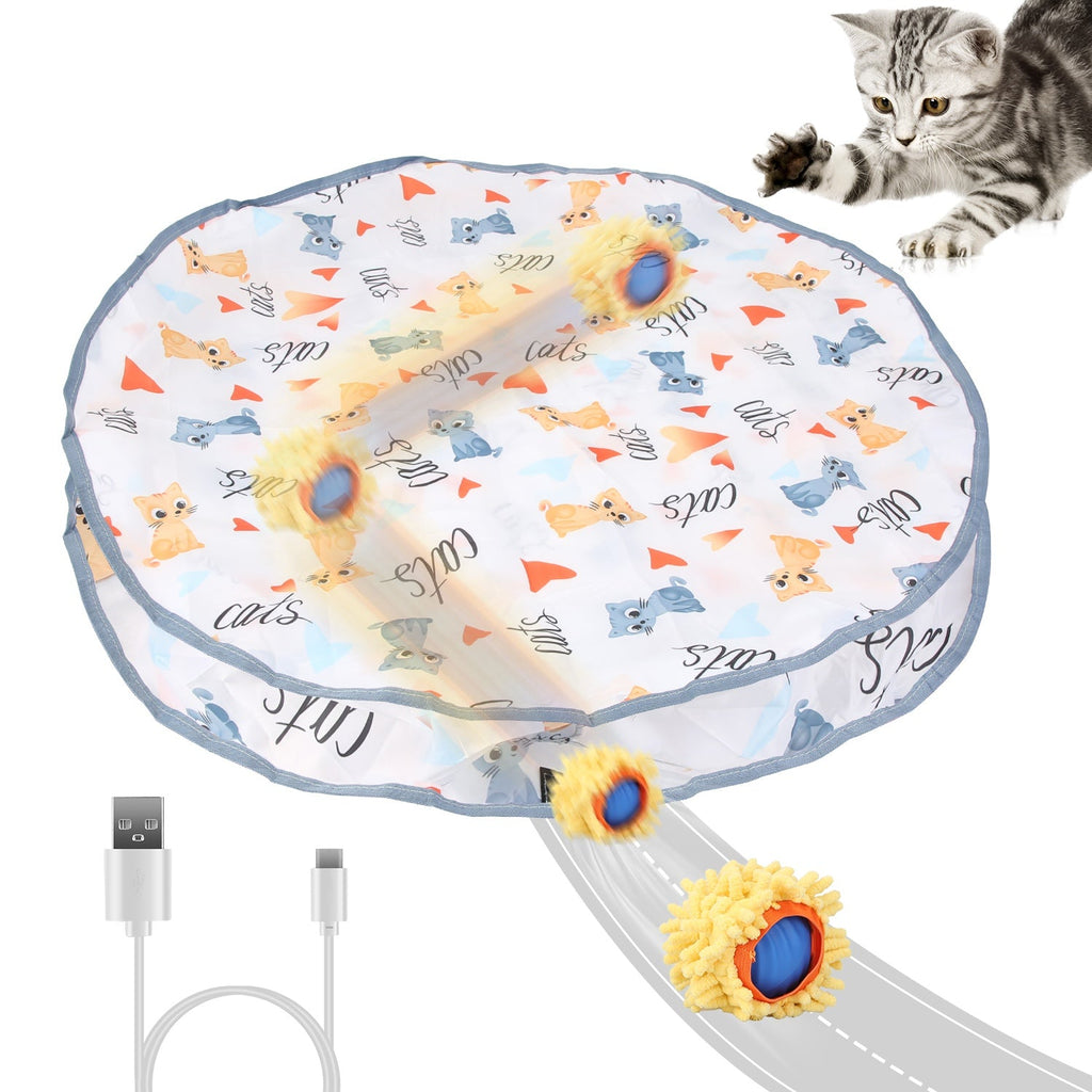 Interactive Fast Rolling Toy Ball - Cat - (Rechargeable Battery) - (While Supplies Last)