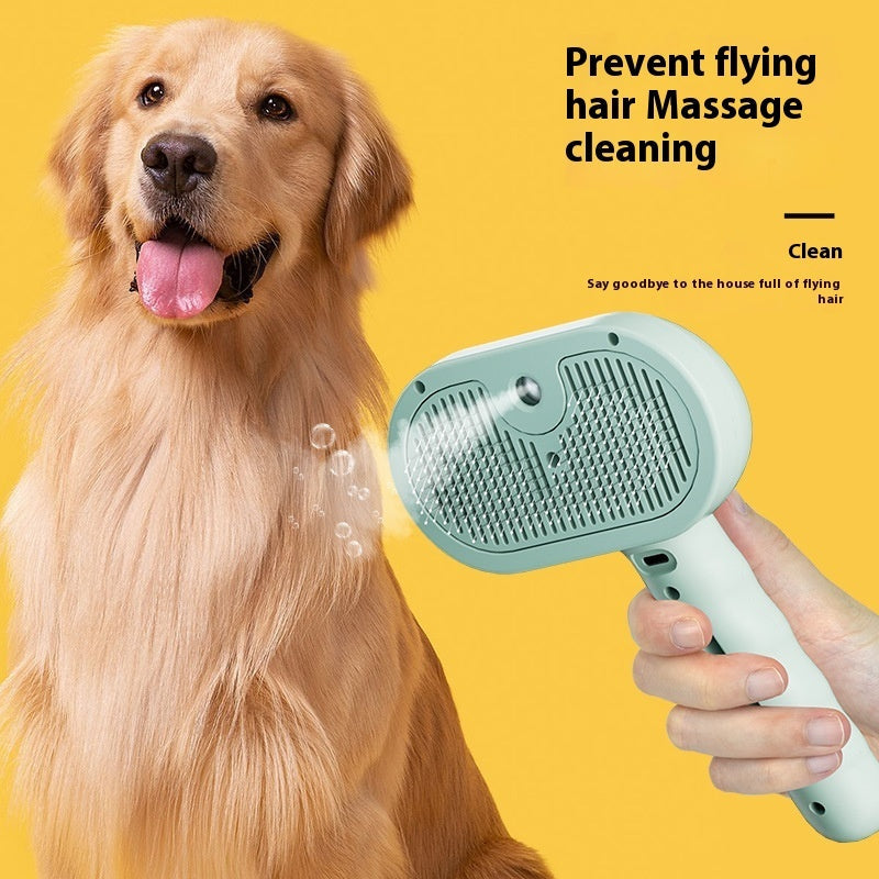 Spray Hair Remover Comb and Grooming Brush - Dog Cat - (3 Color Options)