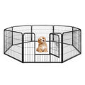 8 Panel 24 Inch Height Pet Fence Indoor Outdoor-24 inch
