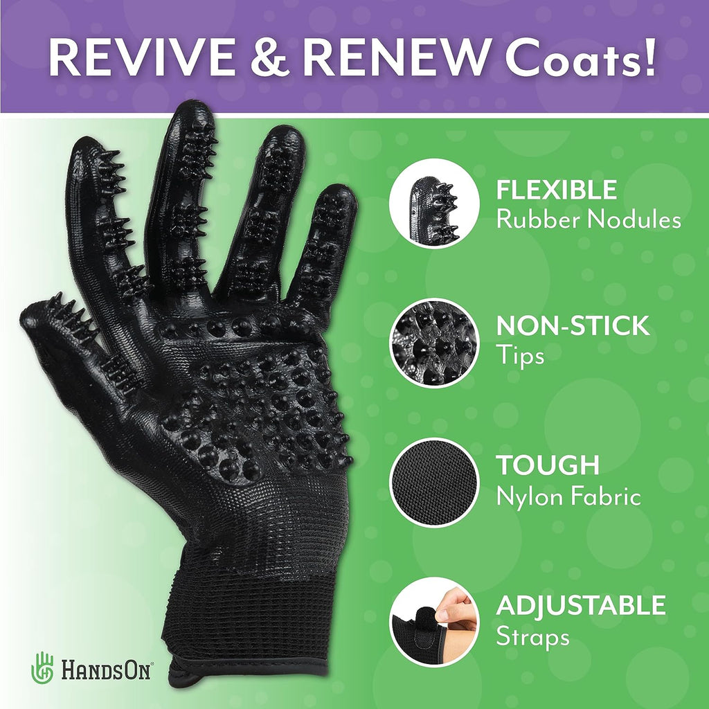 Grooming Gloves - Dog Cat - (Gentle) - (Black) -  (S-L) - (Multi-Award Winner) - (While Supplies Last)