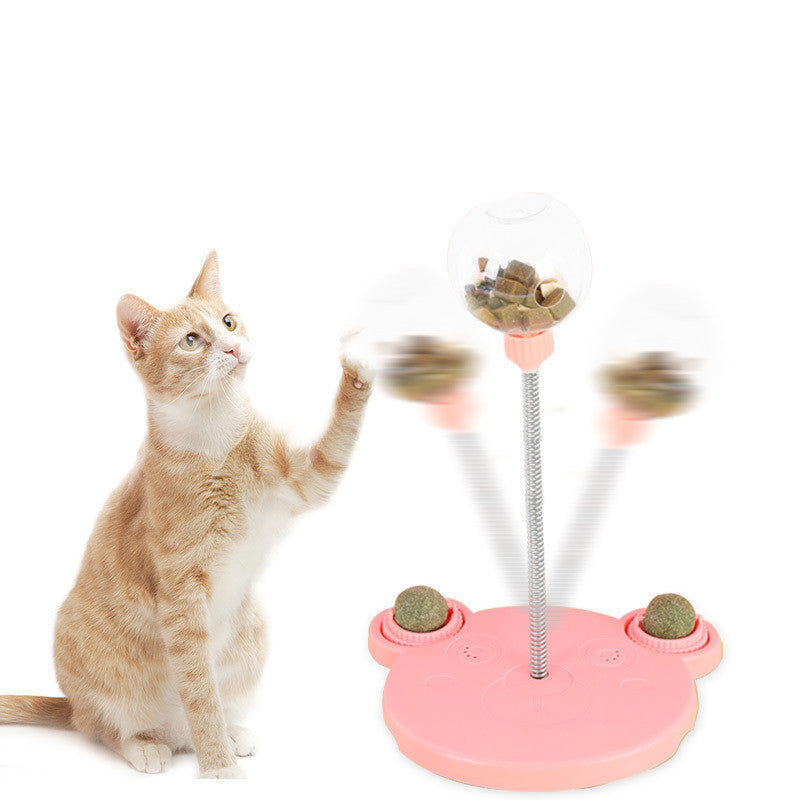 Non-Slip Feeder and Play Toy - Cat - (Pink, Blue)