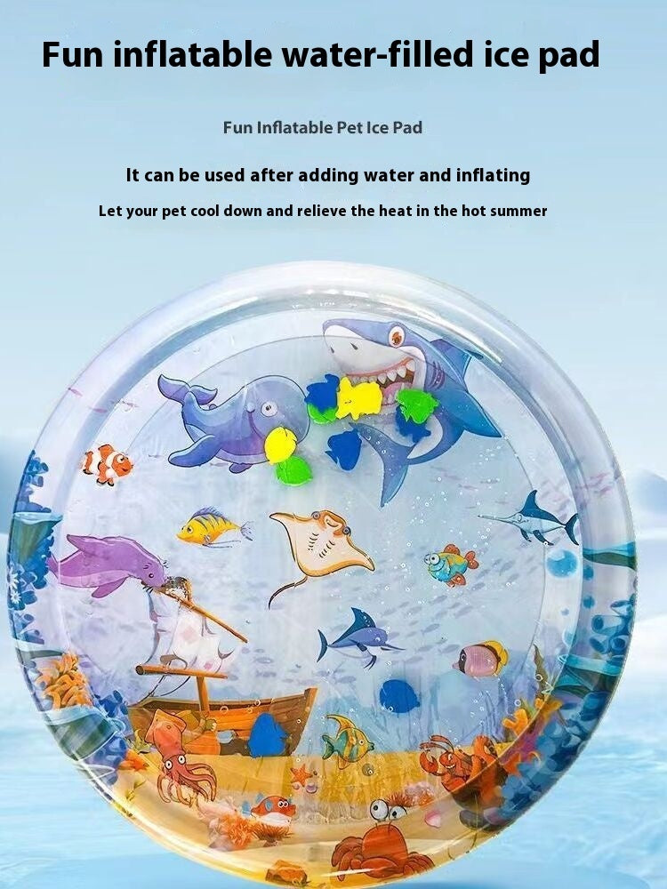 Summer Pet Cooling Mat - Cat Dog - (Fits Kennels) - (Long-lasting) - (Interactive & Entertaining) - (10 Size/Style Options)