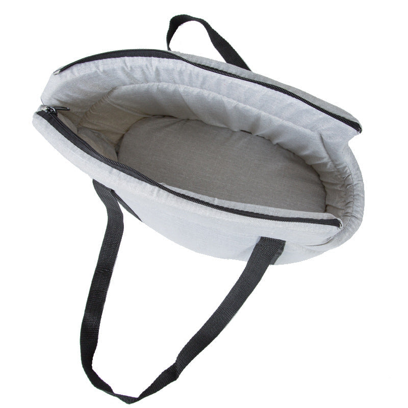 Portable Travel Pet Carrier Pouch Shouder Bag - Dog Cat - (Red, Grey) - (S,L)
