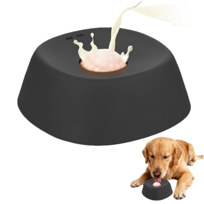 Slow-Feeder Bowl - Dog Cat - (Anti-Choking) - (Non-Slip) - (Spherical) - (Blue, Black)