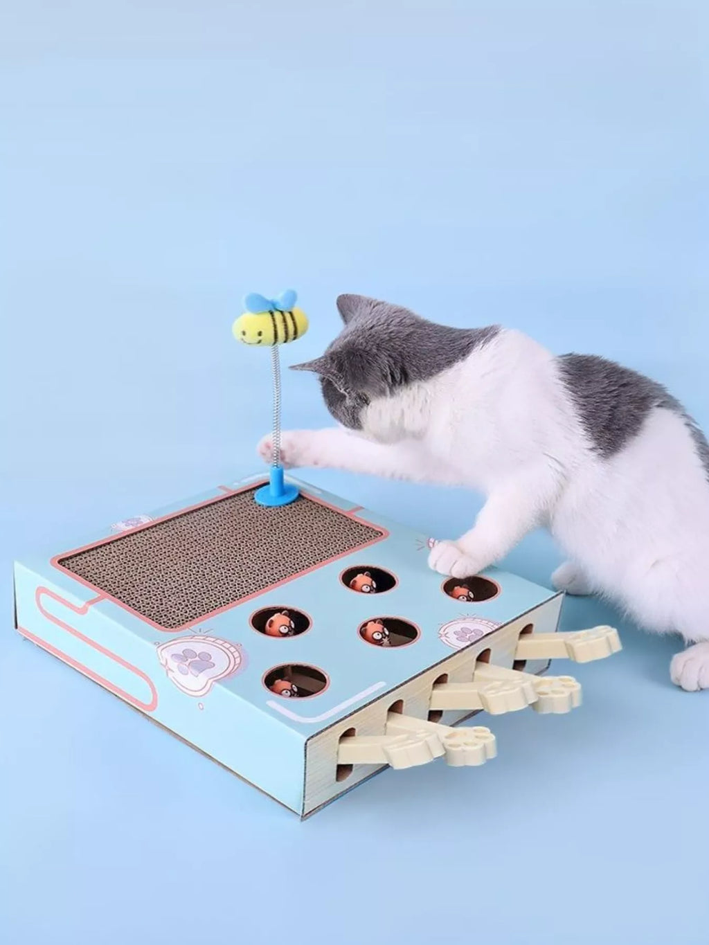 Interactive Whack-A-Mole Toy Box - Cat - (2 Options) - (One Size)