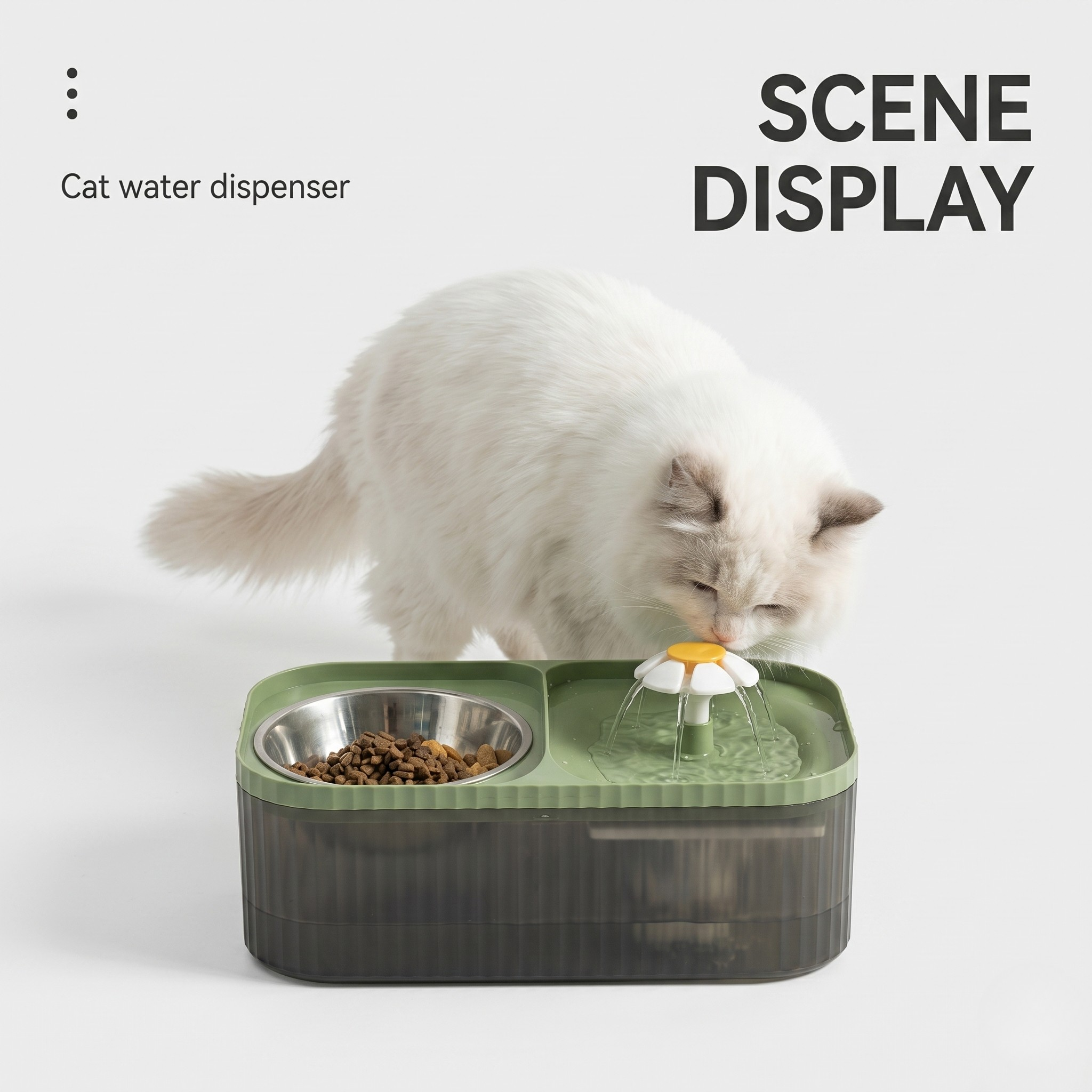 Quiet Circulating Water Fountain - Dog Cat - (4 Color Options)