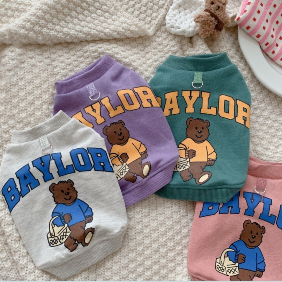 Baylor Bear Fleece-lined Sweatshirt - Dog and Adult - (8 Color Options) - (XS-7XL)