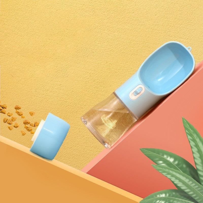 Travel Bottle with Feeder Bowl - Dog - (458 ML) - (4 Color Options)