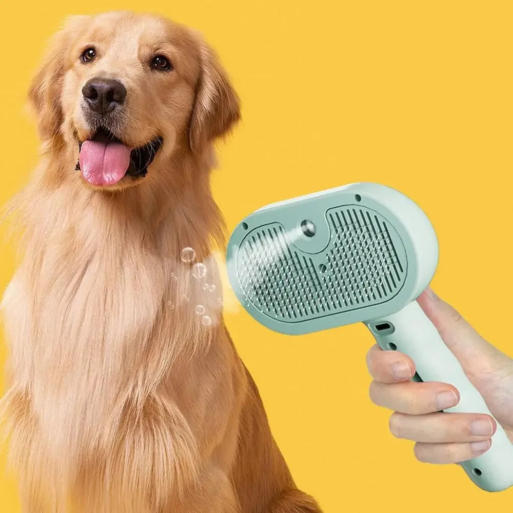 Spray Hair Remover Comb and Grooming Brush - Dog Cat - (3 Color Options)