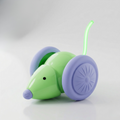 Interactive Mouse with Tail Wagging Toy - Cat - (USB Charged) - (Green, White)