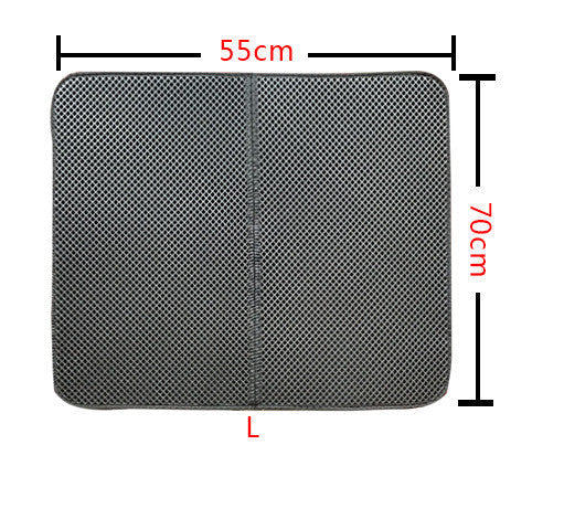Litter Mat Keeps Paws Clean - Cat - (Black, Grey) - (XS-L) - (While Supplies Last)