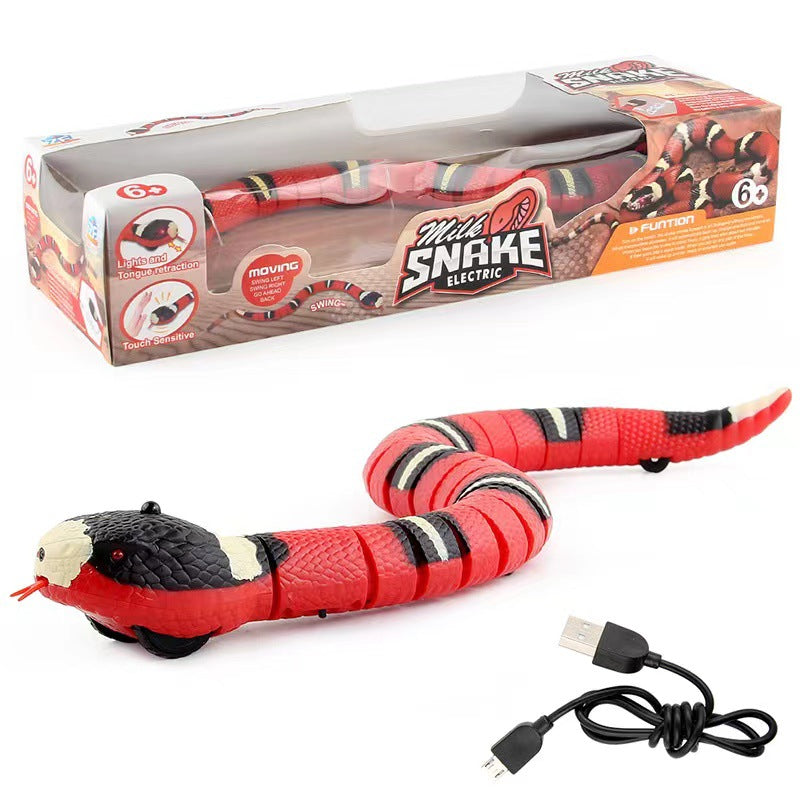 Interactive Smart Sensing Snake Toy - Cat - (USB Charged)