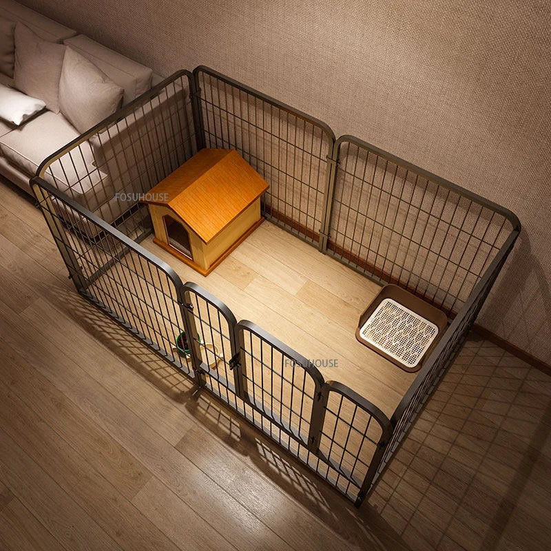Wrought Iron Pet Kennel  - Dog - (Indoor Enclosure) - (S, M pet)  - (2 Sizes) - (3 Color Options)