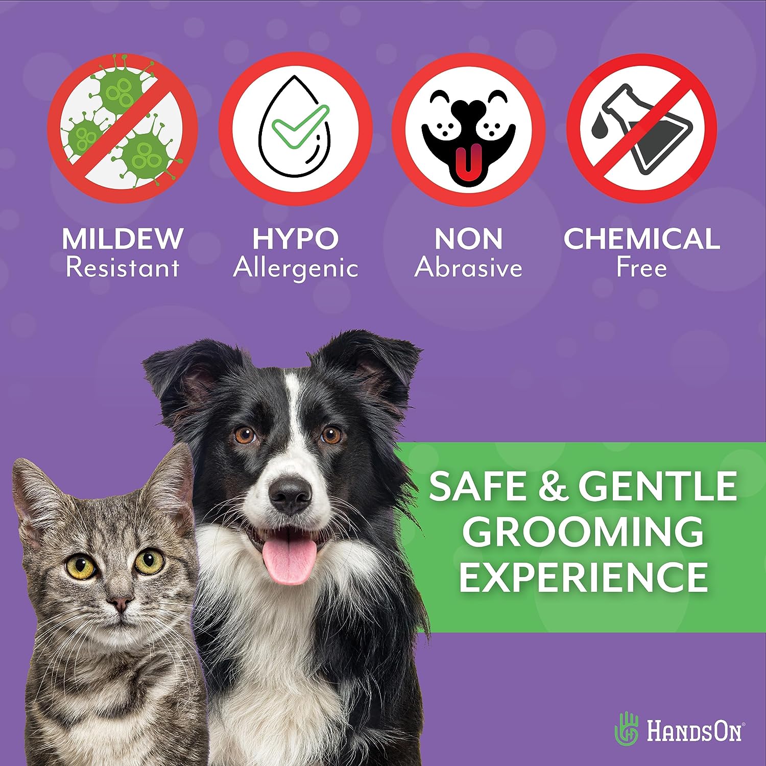 Grooming Gloves - Dog Cat - (Gentle) - (Black) -  (S-L) - (Multi-Award Winner) - (While Supplies Last)