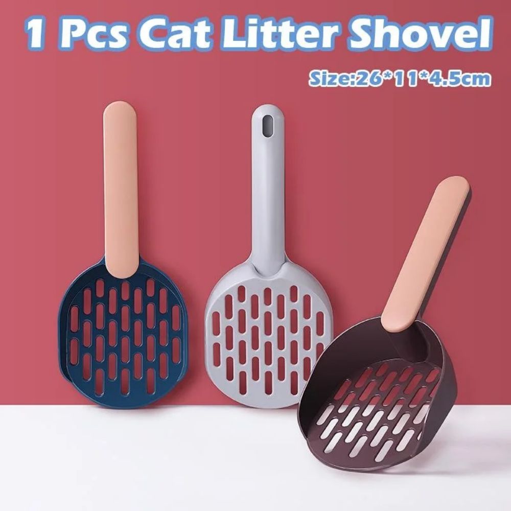 Litter Box Shovel - Cat - (3 Color Handle Options)