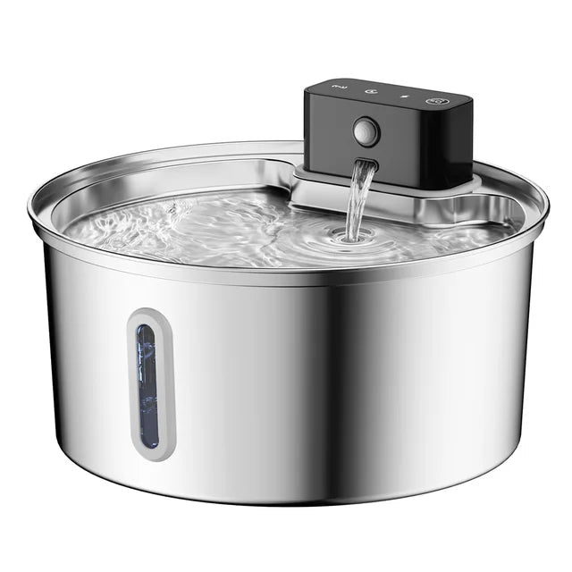 Automatic Intelligent Wireless Water Dispenser - Dog Cat - (Stainless Steel)