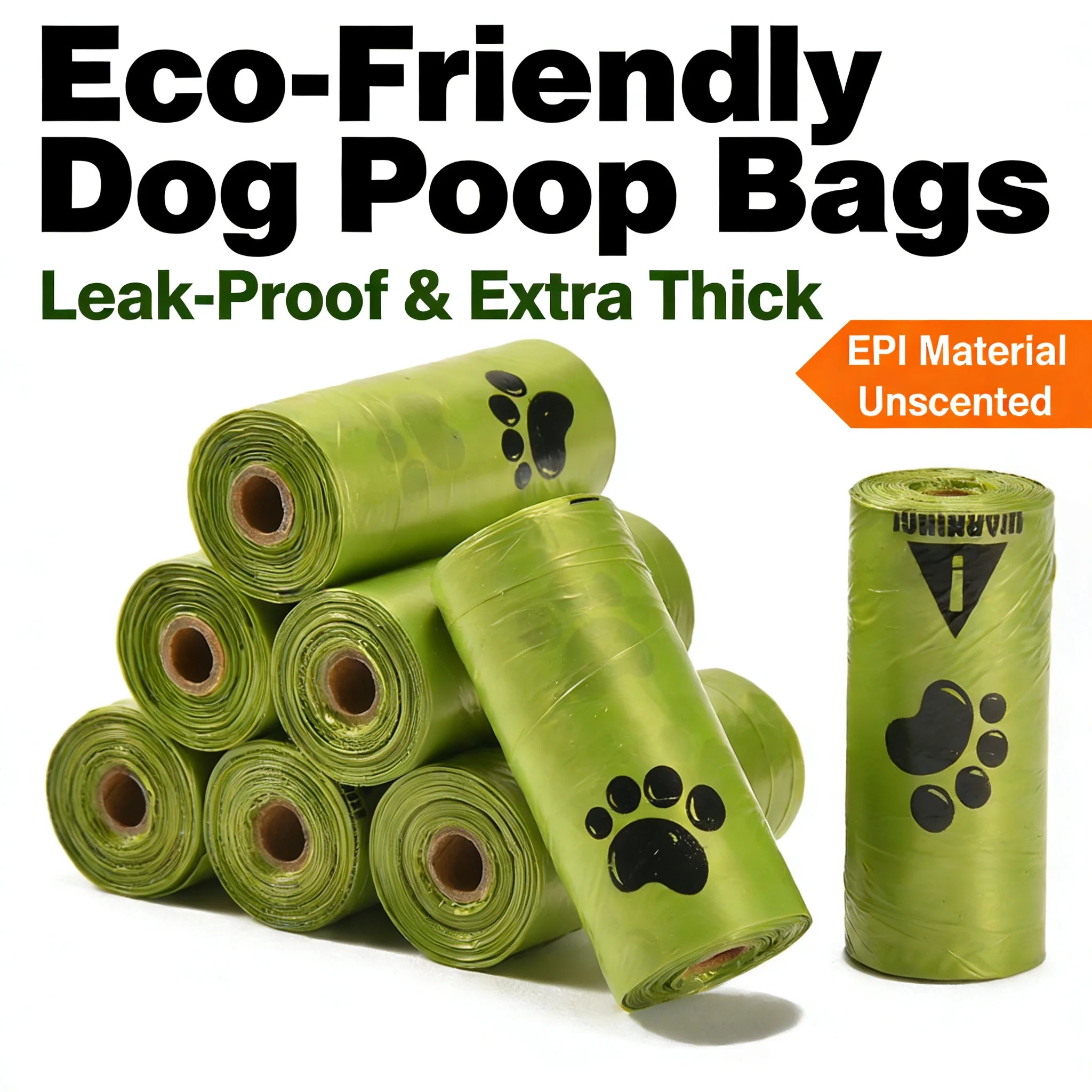 Eco-Friendly Leak-Proof Dog Poop Bags