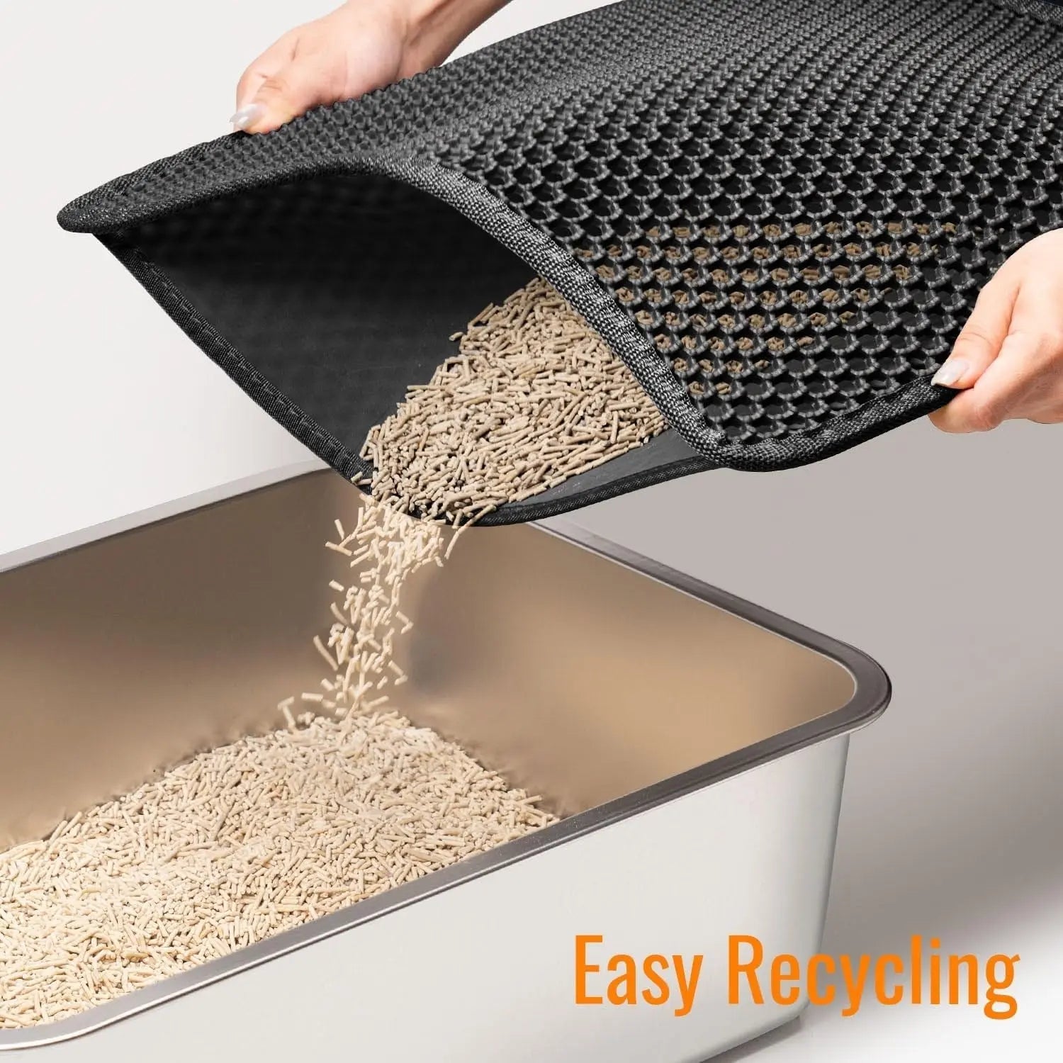 Premium Litter Mat - Cat - (XL) - (Washable) - (3 Sizes/Styles) - (Black, Grey) - (While Supplies Last)