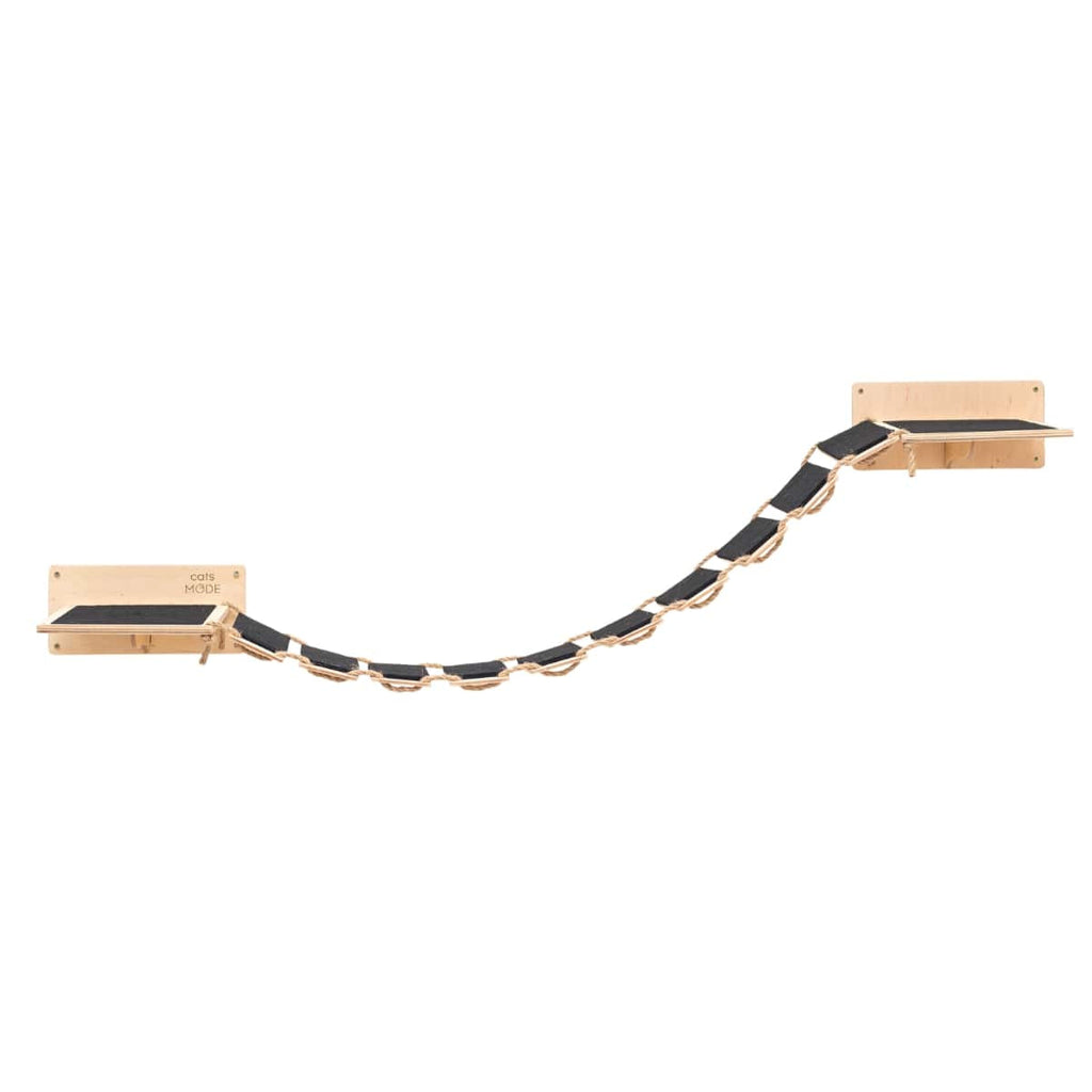 Wall Bridge and Felt Covered Stair   - Cat - (Wall Mounted) - (Wood) - (Beige) - (While Supplies Last)