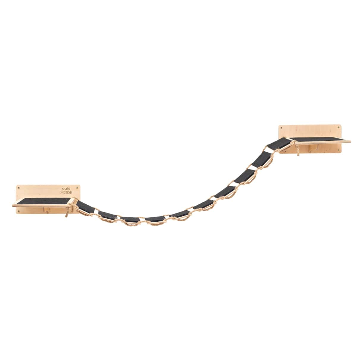 Wall Bridge and Felt Covered Stair   - Cat - (Wall Mounted) - (Wood) - (Beige) - (While Supplies Last)