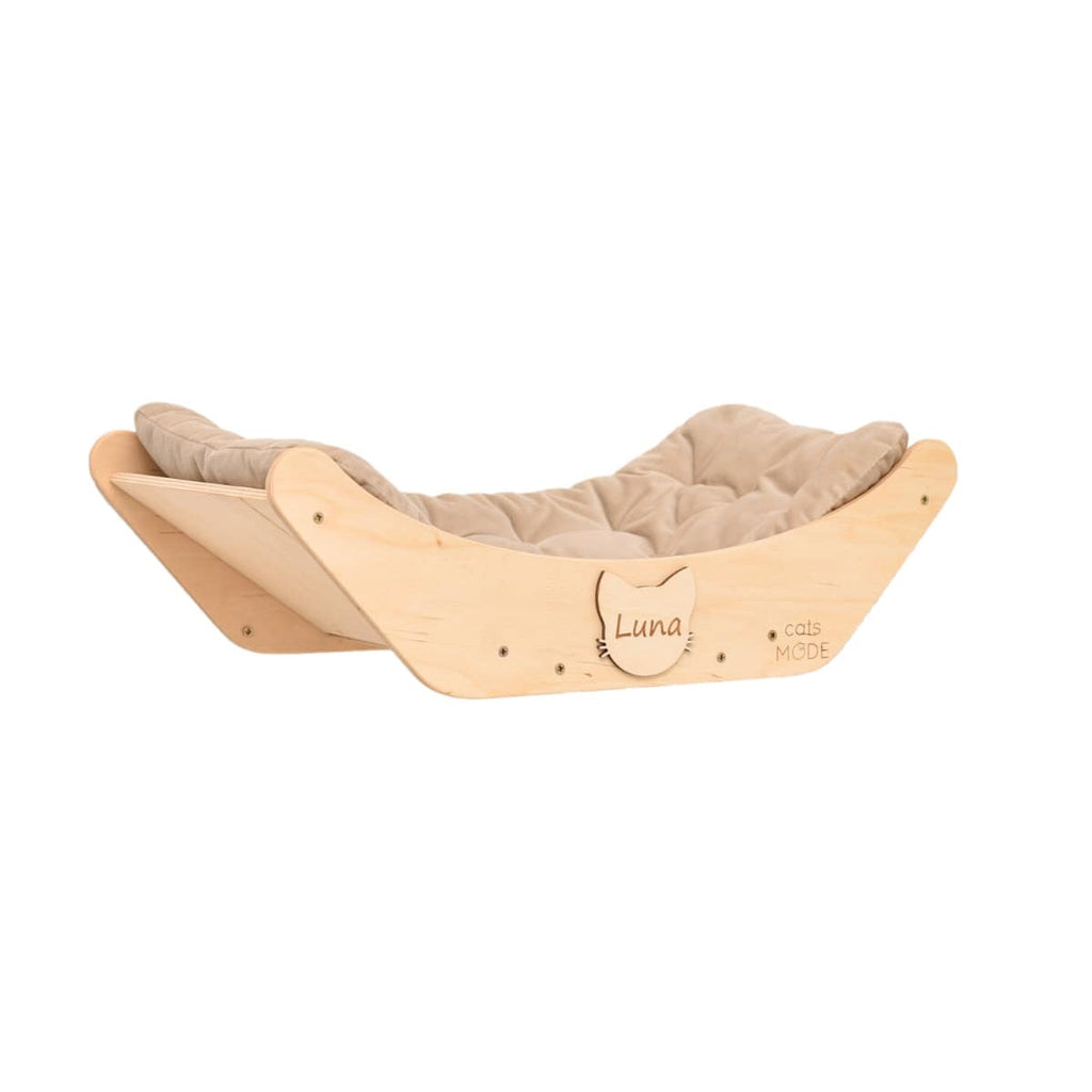 Wall Mounted Cozy Wood Bed  - Cat