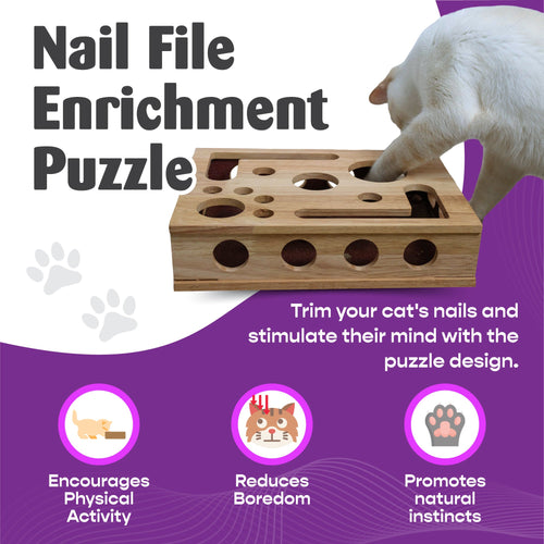 *The Original* Cat Nail File Enrichment Box - (Healthy Nail Care) - (High Quality) - (While Supplies Last)