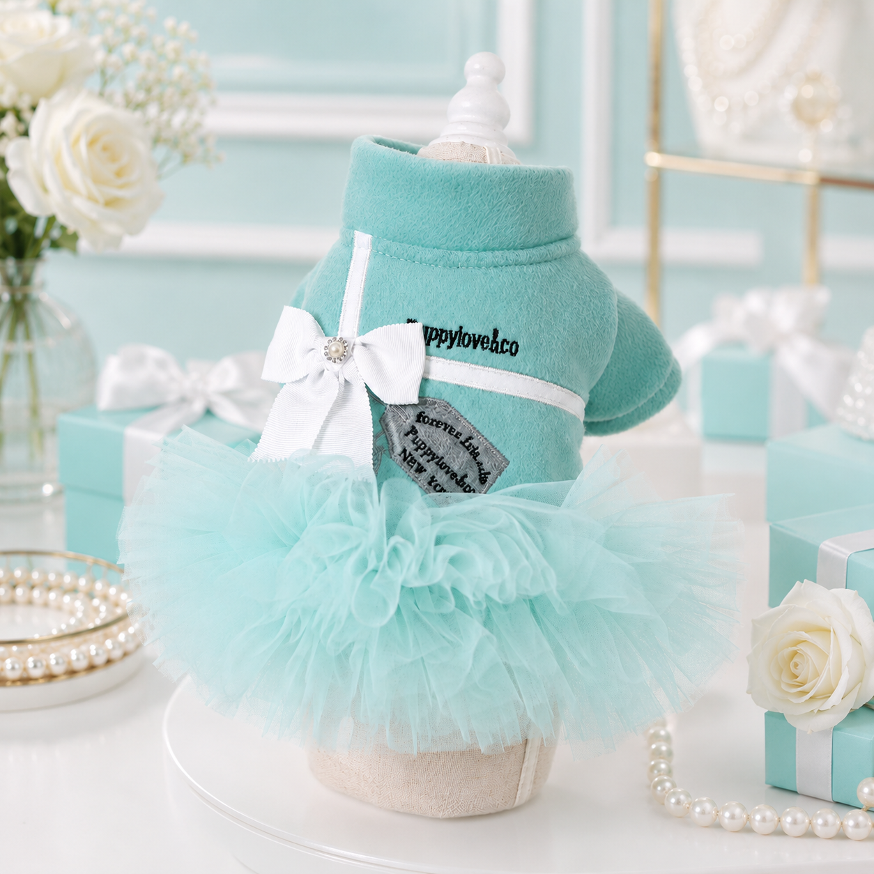 Elegant Tutu Dress - Dog - (Blue Green) - (XS-XL) - (While Supplies Last)