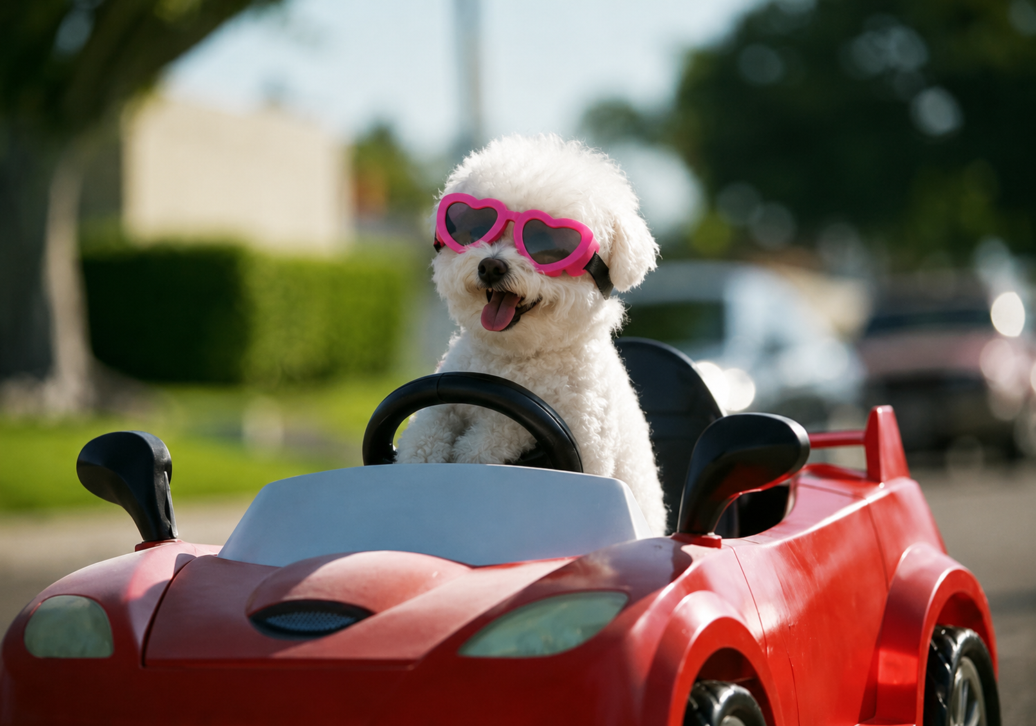 Adjustable Heart Shaped Sunglasses with UV Protection - (3 Color Options) - Small Dog Cat - (While Supplies Last)