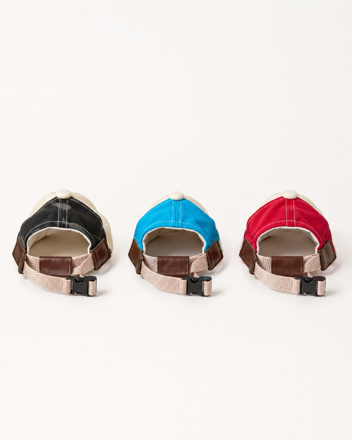 Adjustable Baseball Cap with Ear Holes - (3 Color Styles) (Sm & Lg)  - Dog Cat  (While Supplies Last)