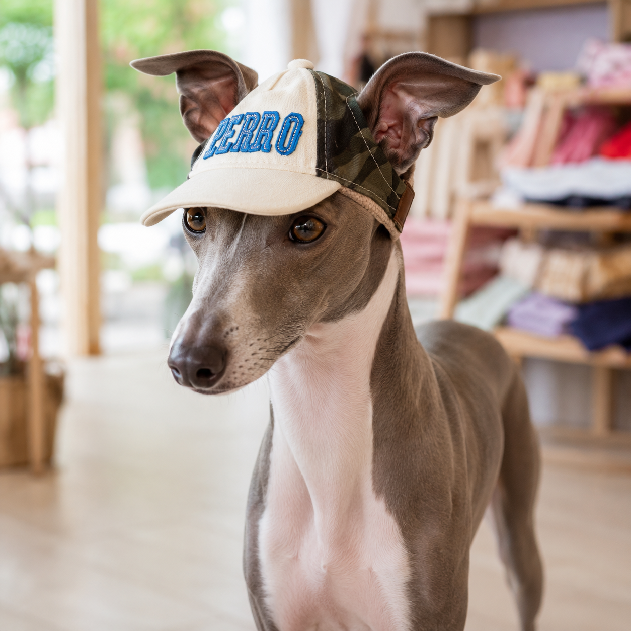 Adjustable Baseball Cap with Ear Holes - (3 Color Styles) (Sm & Lg)  - Dog Cat  (While Supplies Last)