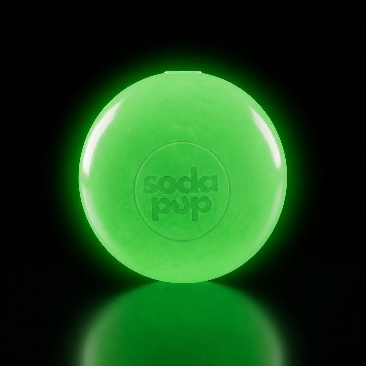 Squeak Ball Chew Toy - Dog  - (Floats) - (M,L) - (Rubber) - (5 Color Options) -  (SodaPup)