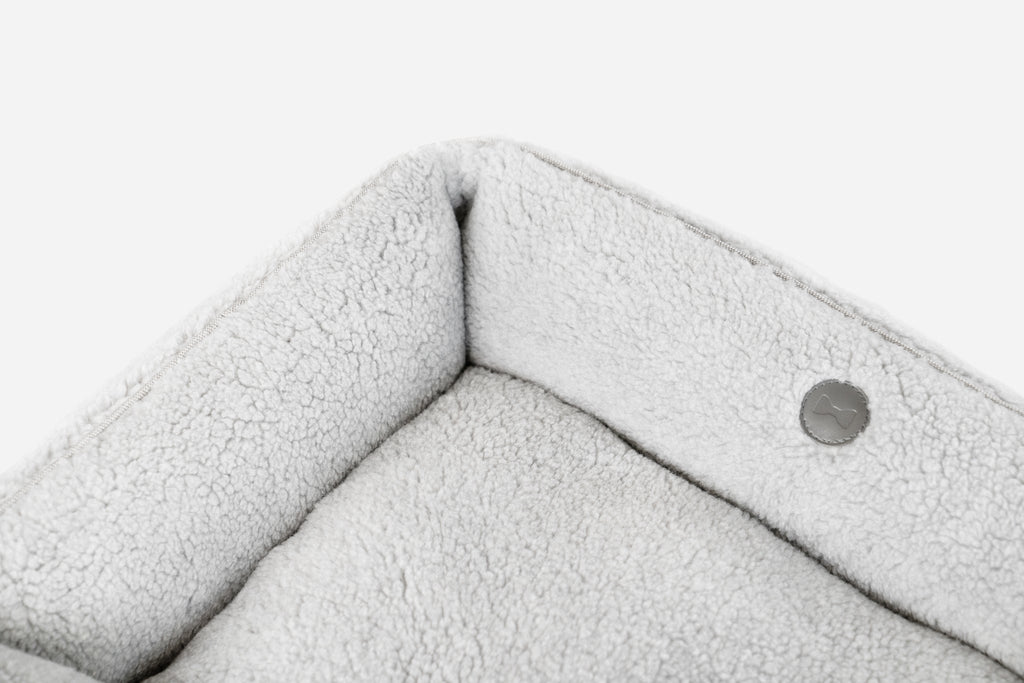 Cozy Faux Fur Sleeper Bed  - Dog  - (Grey) - (Chester & Lee) - (S-2XL) - (Beige & Gray) - (While Supplies Last)