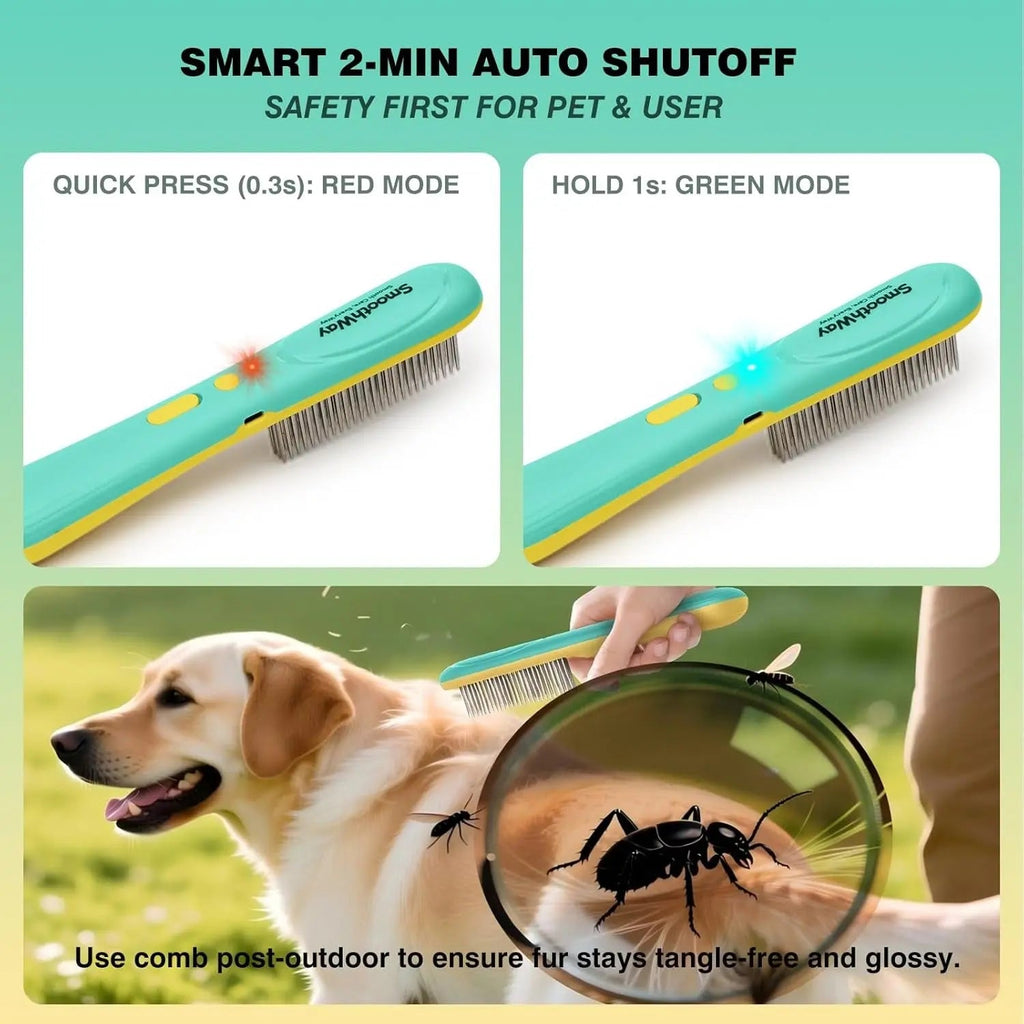 Flea Comb - Dog Cat - (Stainless Steel) - (Professional) - (Detangling Grooming Tool) - (While Supplies Last)