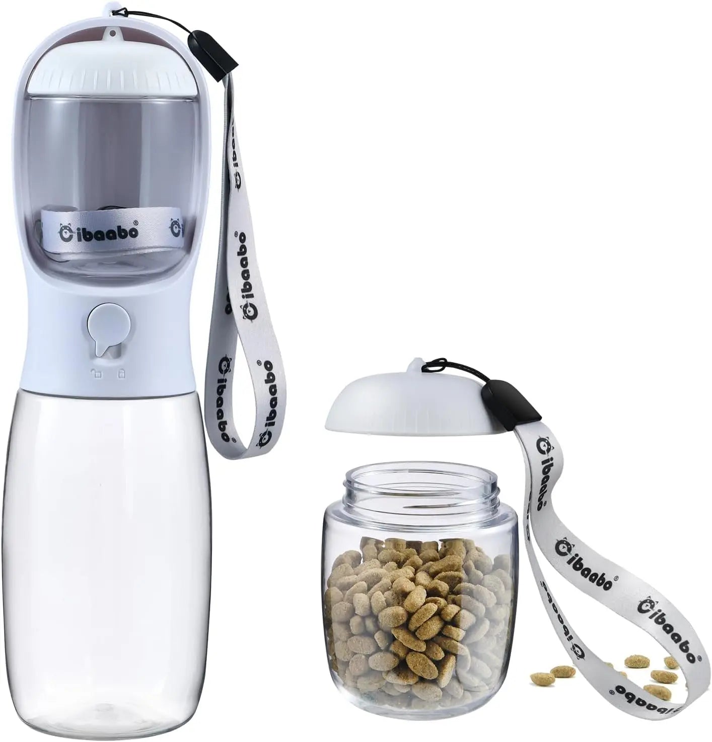 2-in-1 Portable Travel Water & Food Bottle - Dog - (12 Color Options) - (10 oz, 19 oz) - (While Supplies Last)