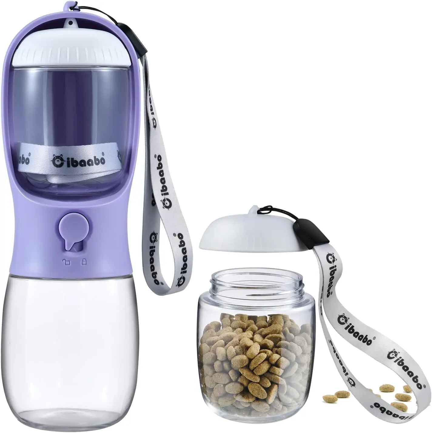 2-in-1 Portable Travel Water & Food Bottle - Dog - (12 Color Options) - (10 oz, 19 oz) - (While Supplies Last)