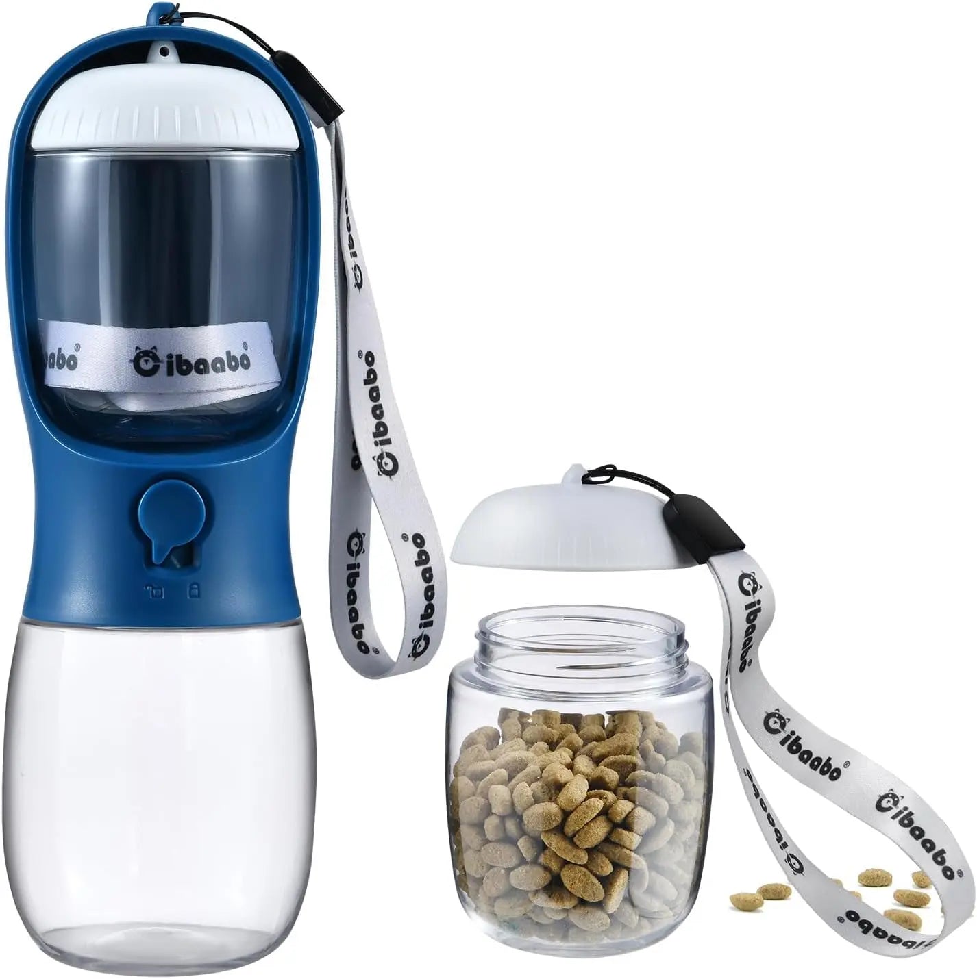 2-in-1 Portable Travel Water & Food Bottle - Dog - (12 Color Options) - (10 oz, 19 oz) - (While Supplies Last)