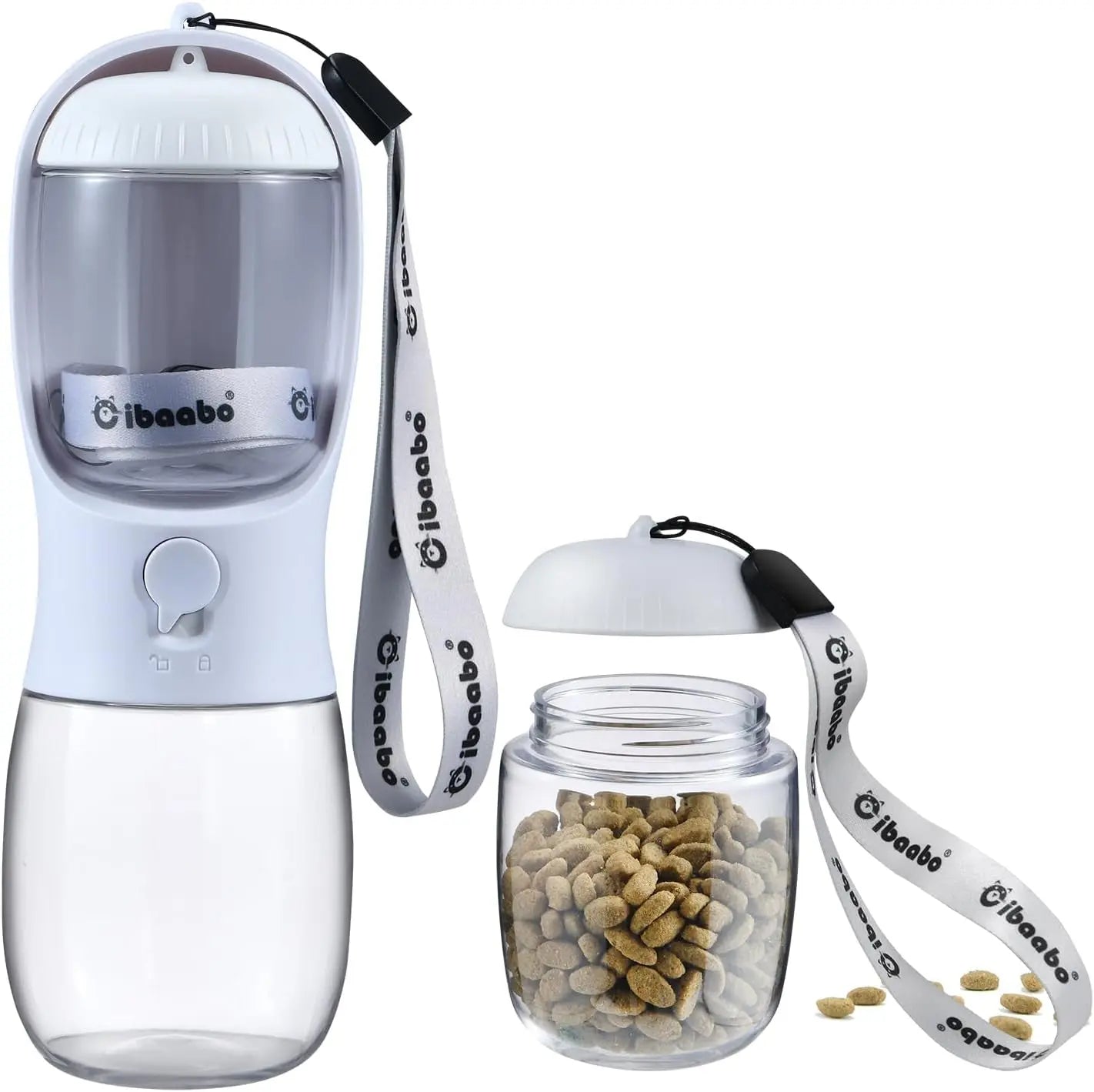 2-in-1 Portable Travel Water & Food Bottle - Dog - (12 Color Options) - (10 oz, 19 oz) - (While Supplies Last)
