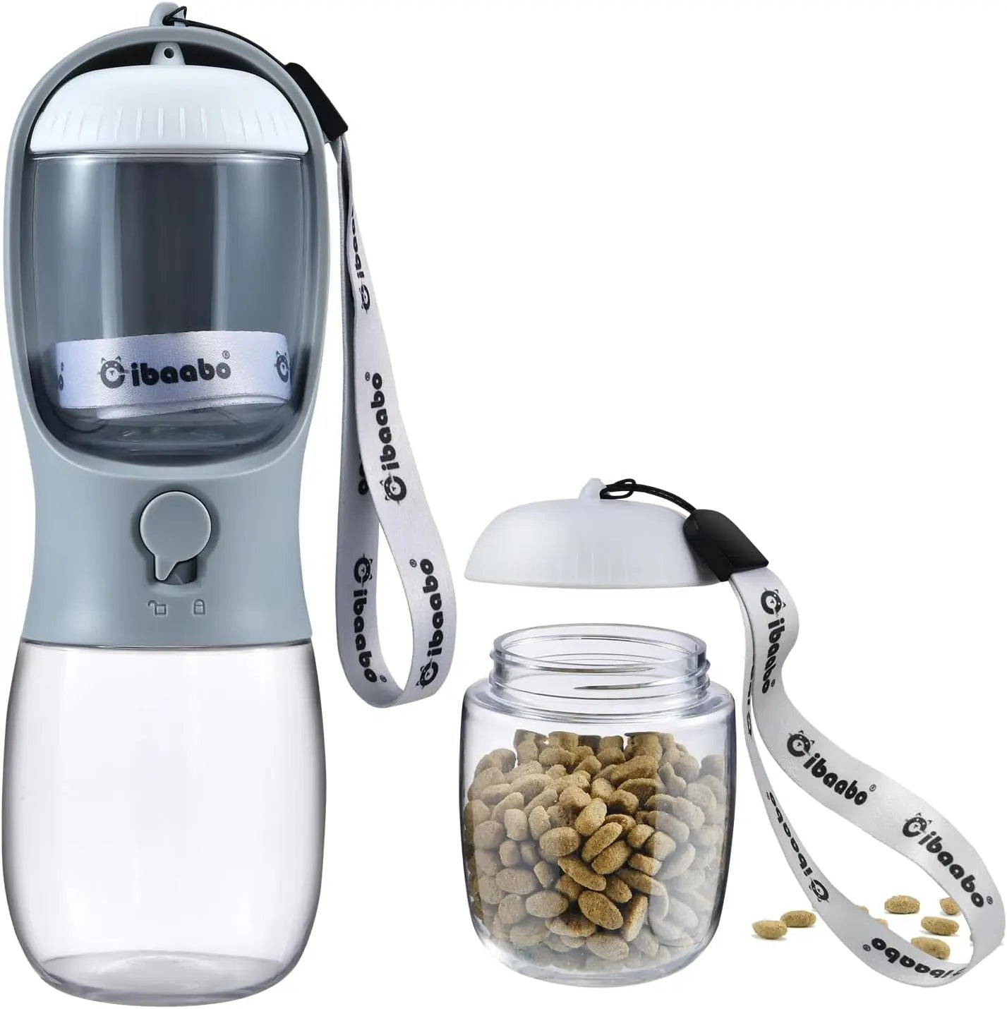 2-in-1 Portable Travel Water & Food Bottle - Dog - (12 Color Options) - (10 oz, 19 oz) - (While Supplies Last)
